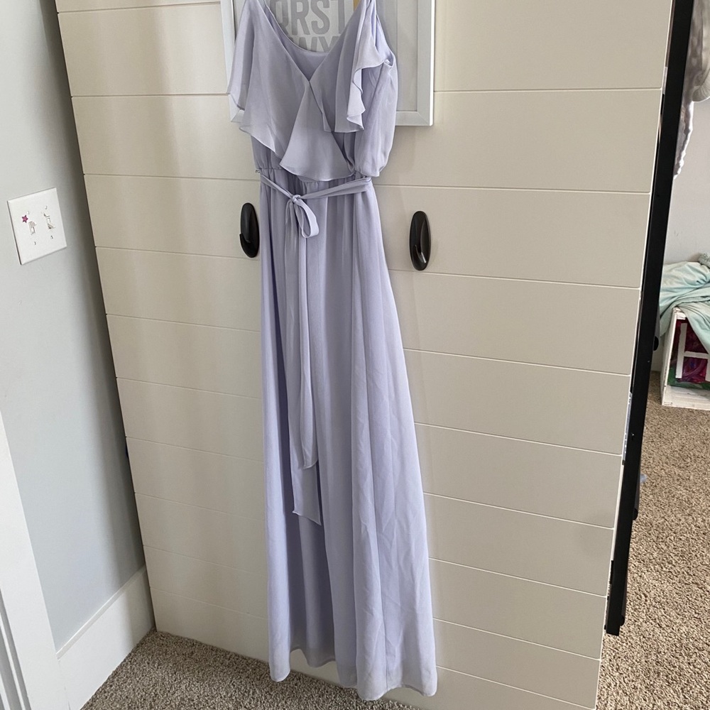 Dusty Violet Colored Maxi Dress Amsale